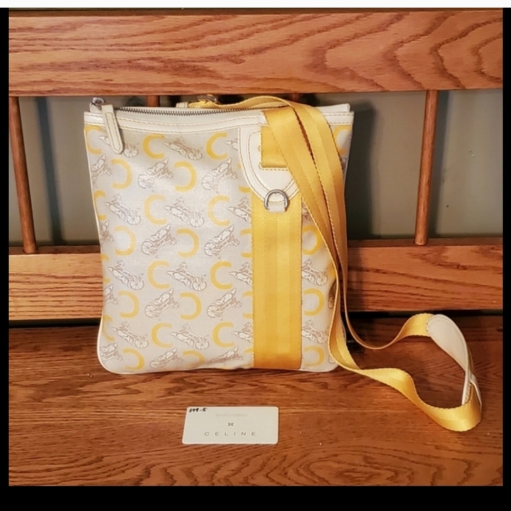 Celine Macadam C Carriage Coated Canvas Messenger Crossbody Bag - Picture 16 of 16